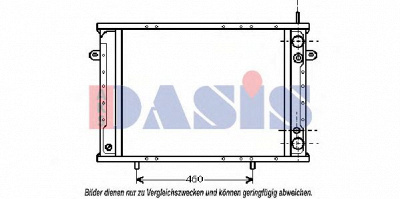 AKS DASIS 180026n -  Радиатор, охлаждение двигателя